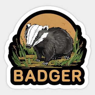 Badger Sticker